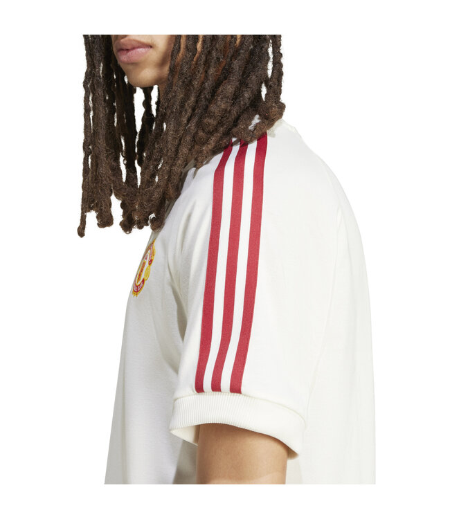 Adidas Manchester United 24/25 Originals 3-Stripes Tee (White)