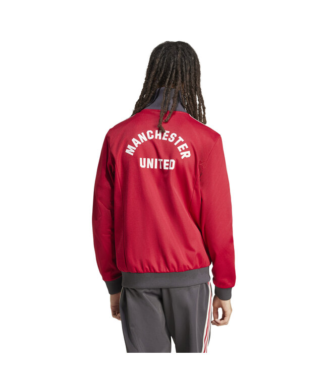 Adidas Manchester United 24/25 Originals Beckenbauer Track Top (Red/Gray)