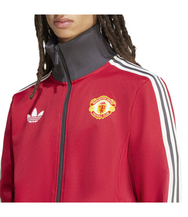 Adidas Manchester United 24/25 Originals Beckenbauer Track Top (Red/Gray)