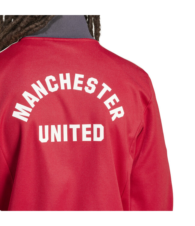 Adidas Manchester United 24/25 Originals Beckenbauer Track Top (Red/Gray)