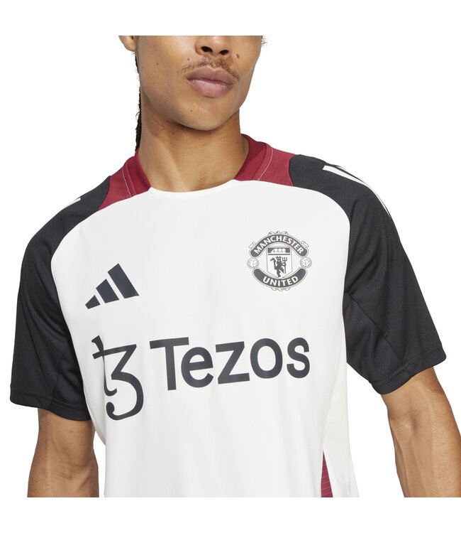 Adidas Manchester United 24/25 Tiro Training Jersey (White/Black)