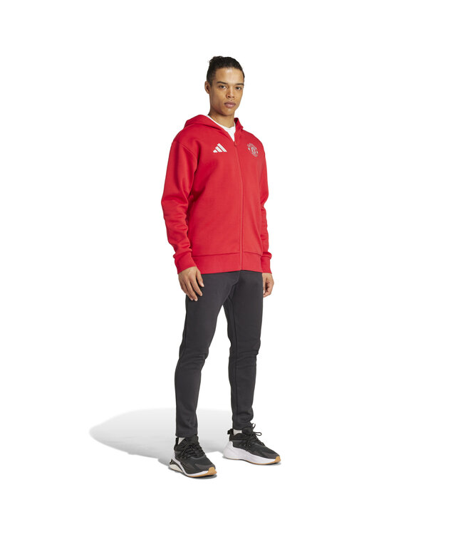 Adidas Manchester United 24/25 Anthem Hooded Jacket (Red)