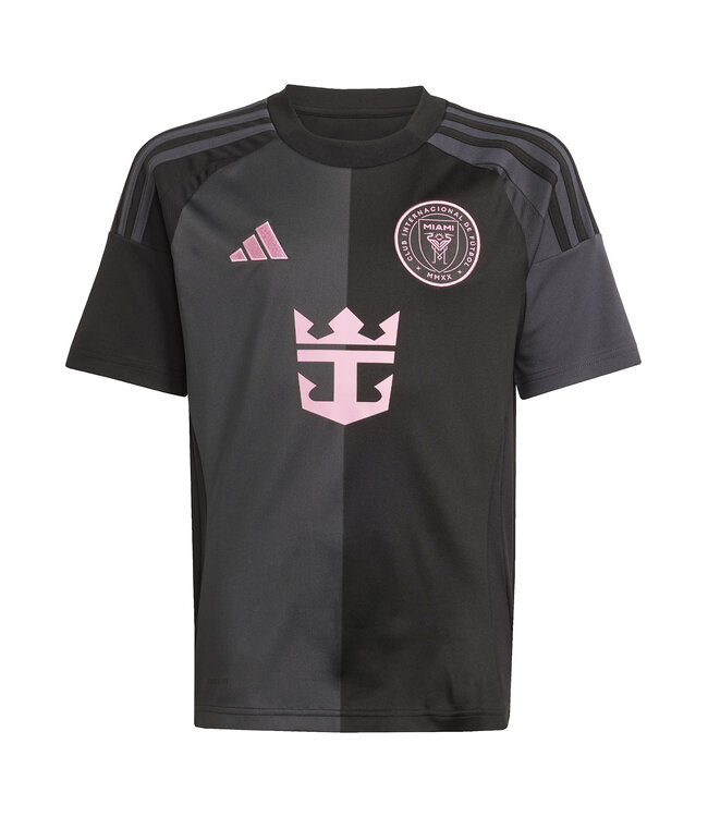 Adidas Messi Inter Miami 2025 Away Jersey Youth (Black/Pink)