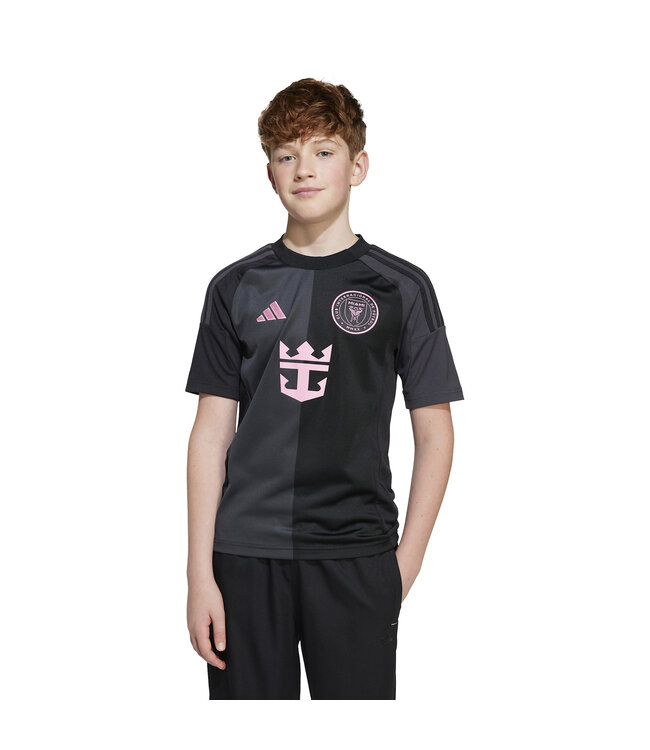 Adidas Inter Miami 2025 Away Jersey Youth (Black/Pink)