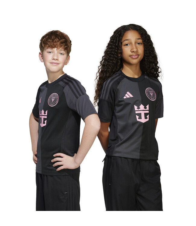 Adidas Inter Miami 2025 Away Jersey Youth (Black/Pink)