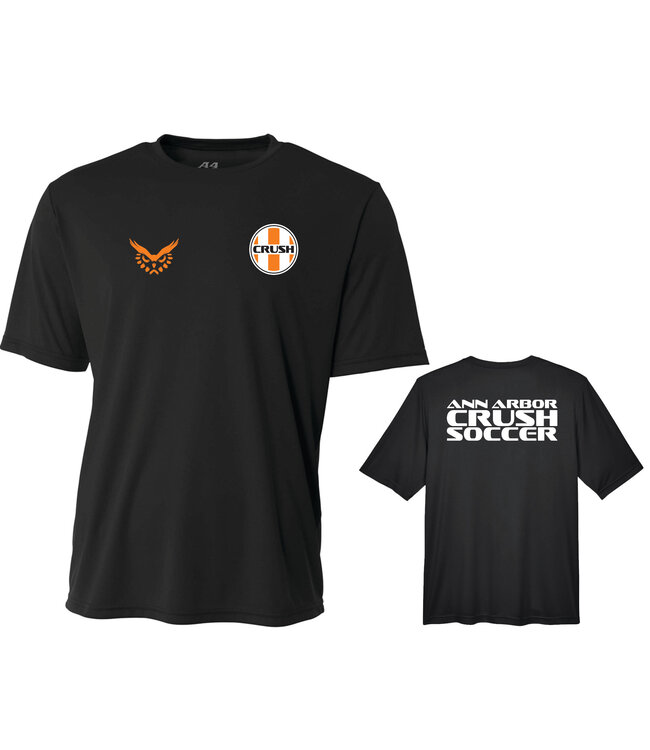 CRUSH POLY TEE SS (BLACK)