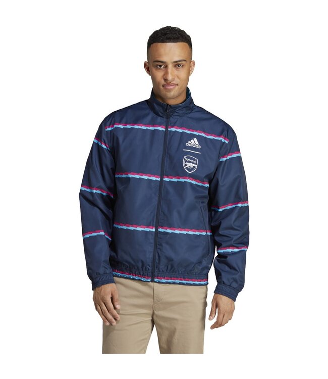 Adidas Arsenal 22/23 Reversible Anthem Jacket (Navy/Sky)