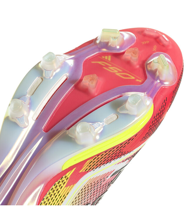 Adidas F50+ Elite FG (White/Red/Volt)