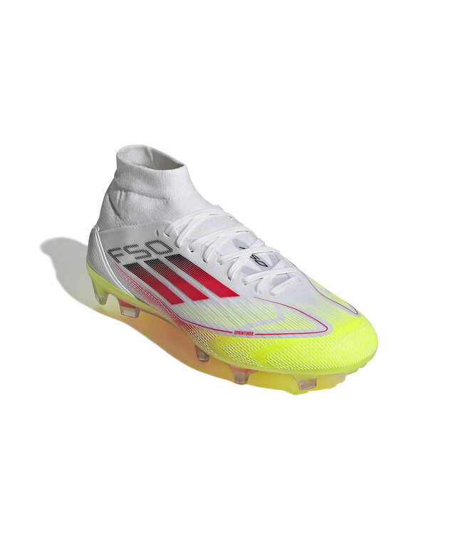 Adidas F50 Pro Mid FG Women (White/Red/Volt)