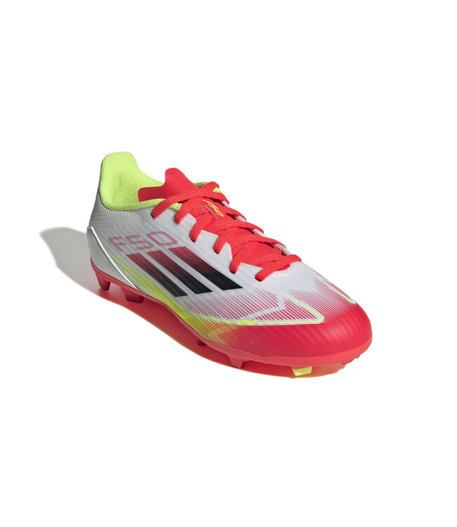 Adidas F50 League FG/MG Jr (White/Red/Volt)
