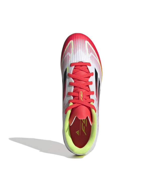 Adidas F50 League FG/MG Jr (White/Red/Volt)