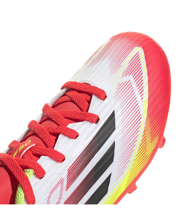 Adidas F50 League FG/MG Jr (White/Red/Volt)