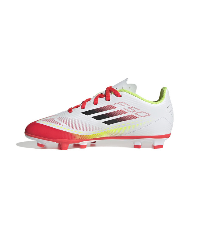 Adidas F50 Club FxG Jr (White/Red/Volt)