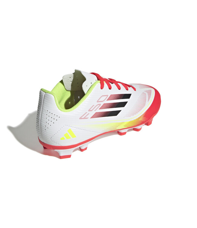 Adidas F50 Club FxG Jr (White/Red/Volt)