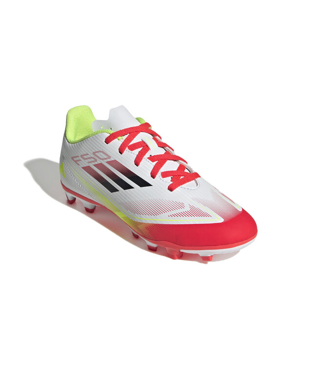 Adidas F50 Club FxG Jr (White/Red/Volt)