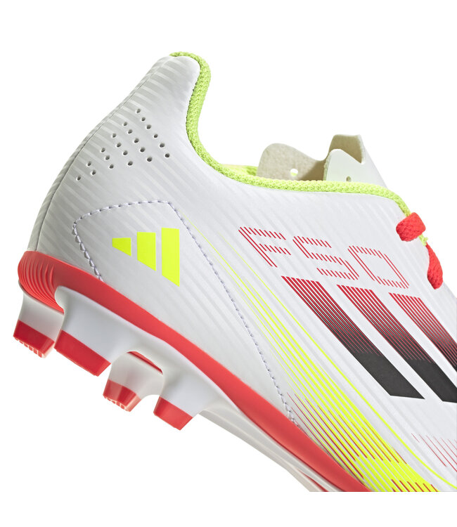 Adidas F50 Club FxG Jr (White/Red/Volt)