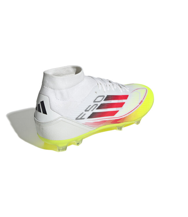 Adidas F50 League Mid FG Women (White/Red/Volt)