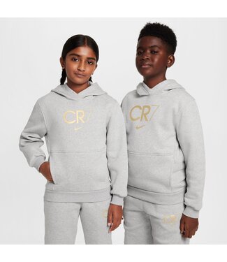 Nike CR7 CLUB FLEECE HOODIE YOUTH (GRAY)
