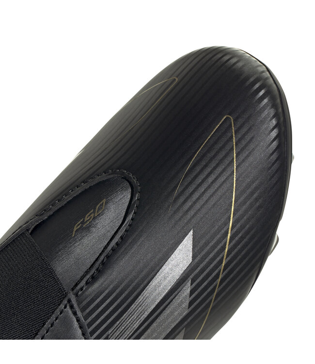 Adidas F50 Club Velcro FxG Jr (Black/Silver)