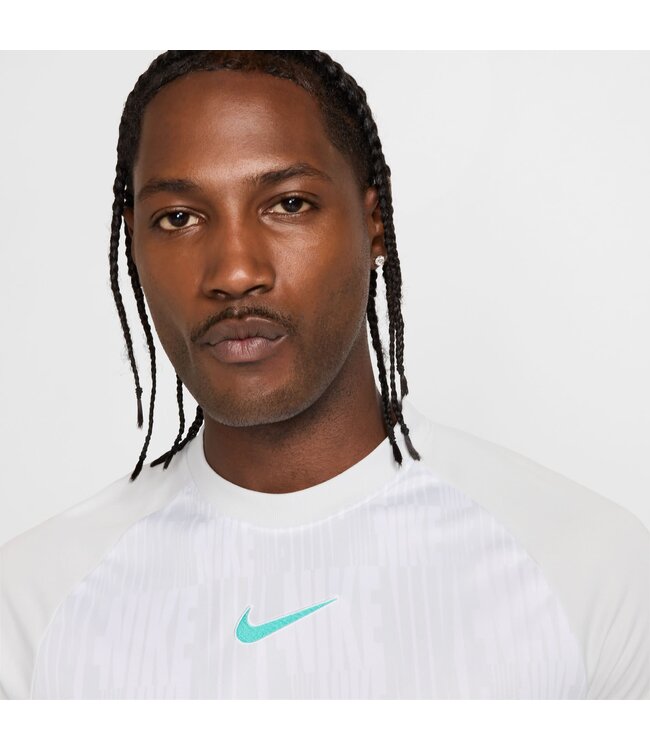 Nike Academy Dri-Fit SS Top (White/Gray/Mint)