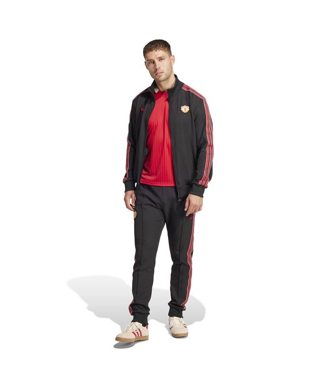 Adidas Manchester United 24/25 Terrace Icons Track Top (Black/Red)