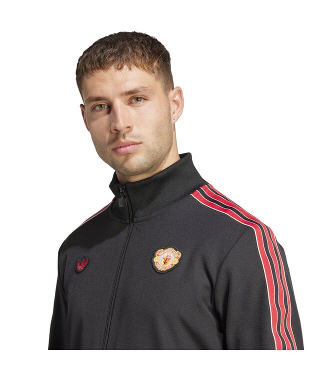 Adidas Manchester United 24/25 Terrace Icons Track Top (Black/Red)