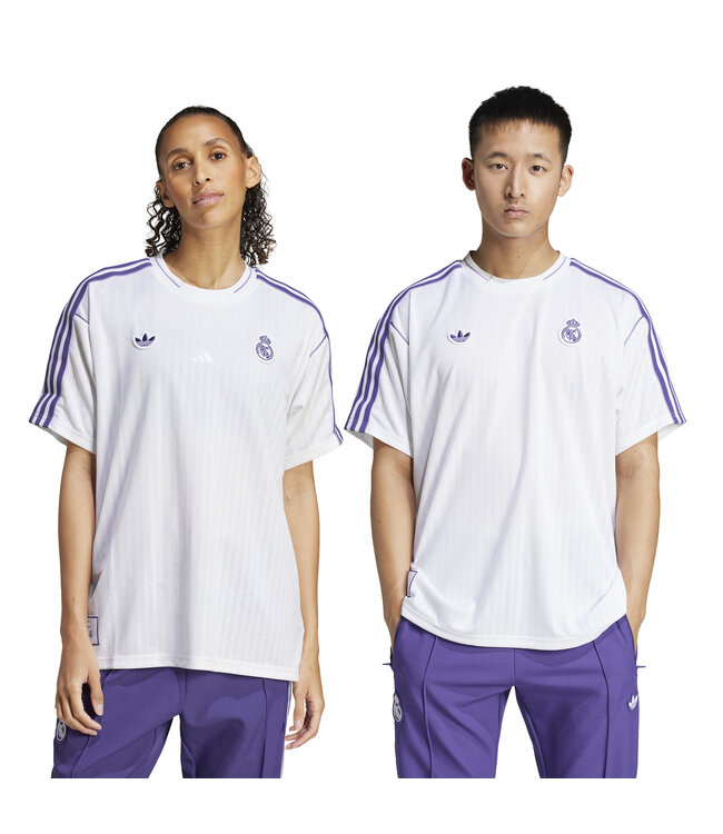 Adidas Real Madrid 24/25 Terrace Icons Jersey (White/Purple)