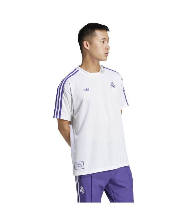 Adidas Real Madrid 24/25 Terrace Icons Jersey (White/Purple)