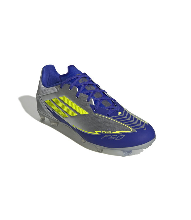 Adidas F50 League Messi FG (Silver/Blue/Volt)
