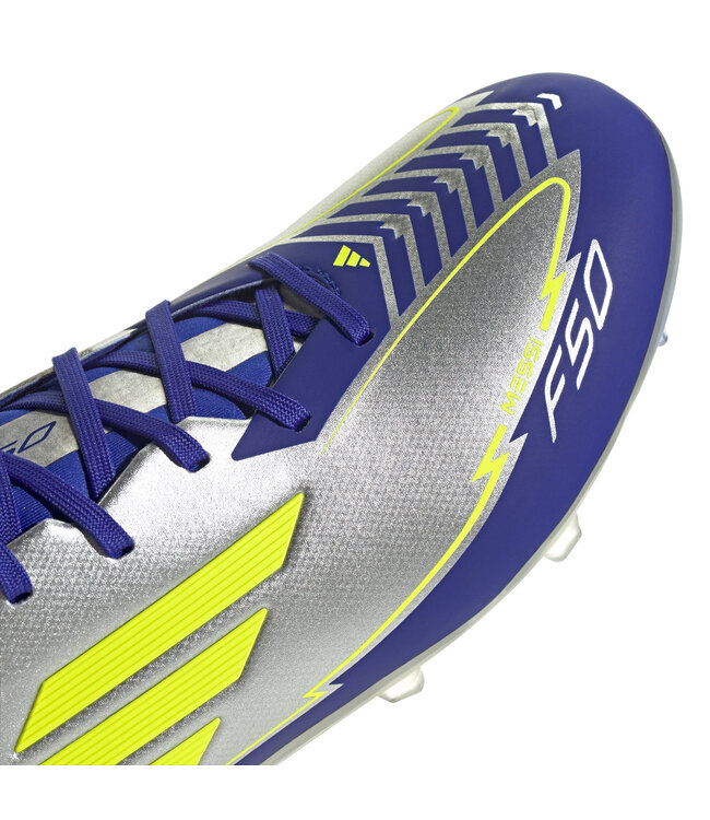 Adidas F50 League Messi FG (Silver/Blue/Volt)