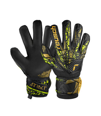 Reusch ATTRAKT INFINITY FS GK GLOVES (BLACK/GOLD/NEON)
