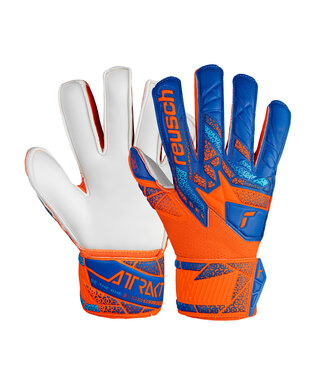 Reusch ATTRAKT SOLID FS JR GLOVE (ORANGE/BLUE)