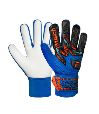 Reusch ATTRAKT STARTER SOLID GLOVE (BLUE/BLACK/ORANGE)