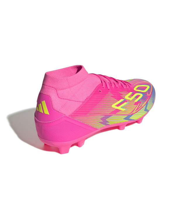 Adidas F50 League Mid FG Women (Pink/Volt/Blue)