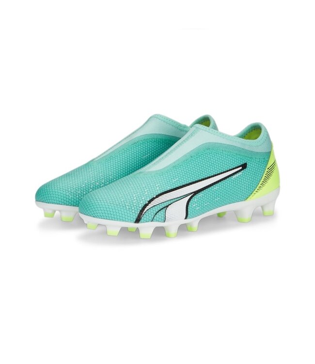 PUMA Ultra Match Laceless FG/AG Jr (Teal)