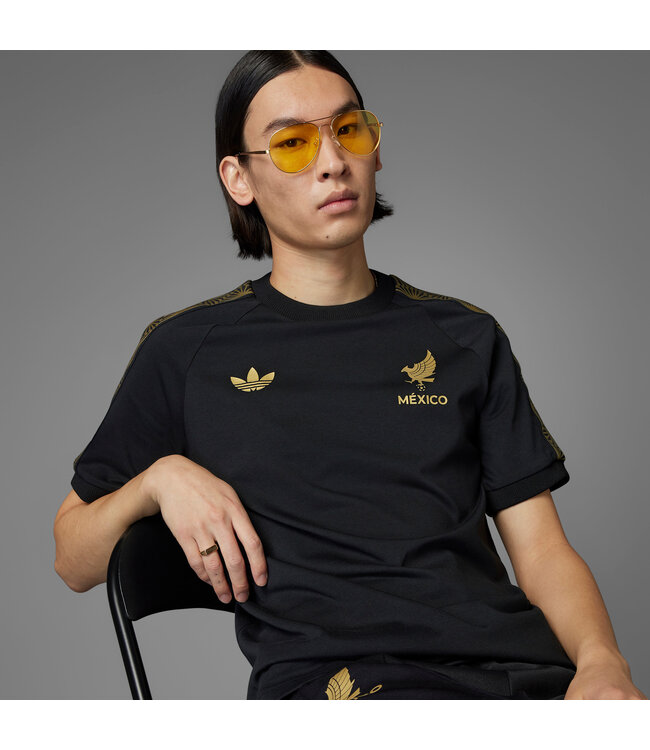 Adidas Mexico 2025 Gold Tee (Black/Gold)