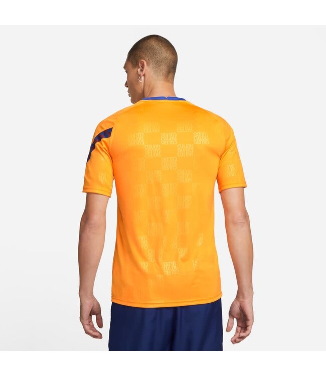 Nike FC Barcelona 21/22 Prematch Jersey (Orange/Blue)