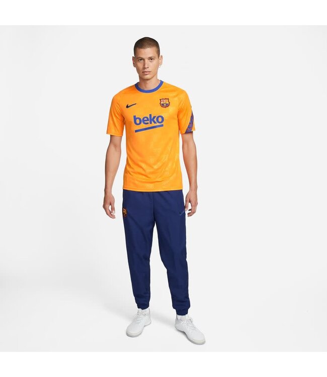 Nike FC Barcelona 21/22 Prematch Jersey (Orange/Blue)