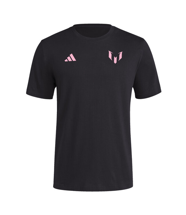 Adidas Messi "M" Graphic Tee (Black/Pink/Blue)