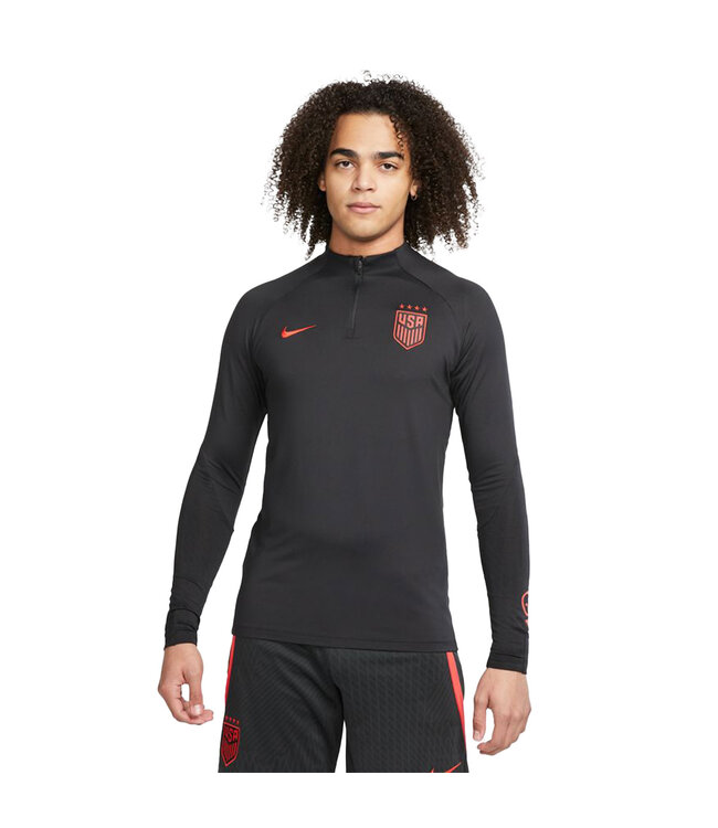 Nike USA 2023 USWNT Strike Drill Top (Black/Red)