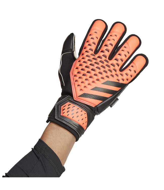 Adidas Predator Match Fingersave Goalkeeper Gloves (Orange/Black)
