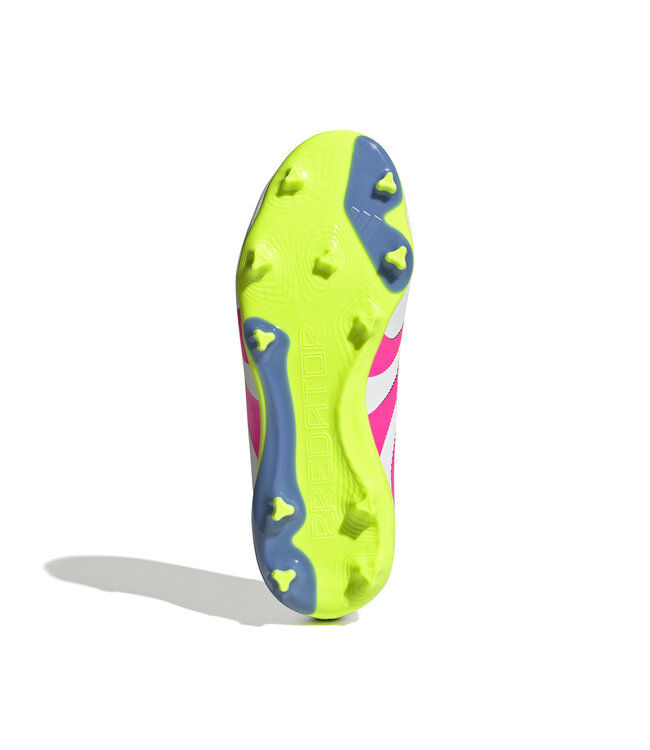 Adidas Predator League 25 FG Jr (White/Lime/Pink)