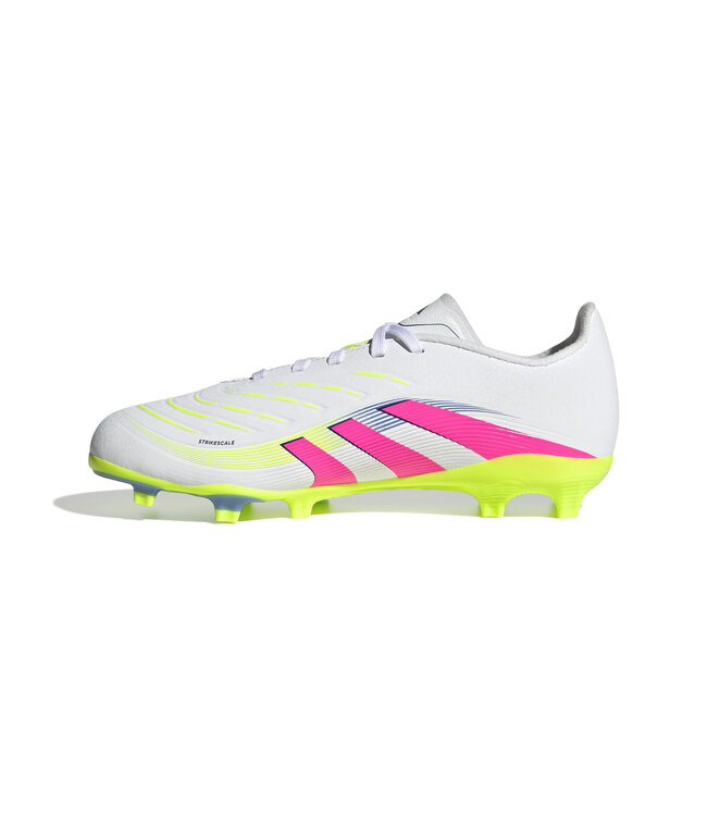Adidas Predator League 25 FG Jr (White/Lime/Pink)