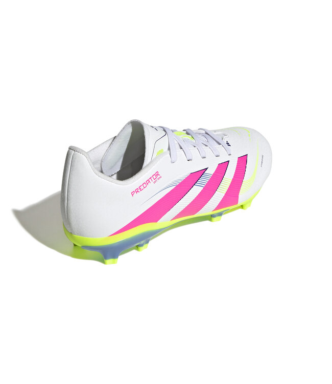 Adidas Predator League 25 FG Jr (White/Lime/Pink)
