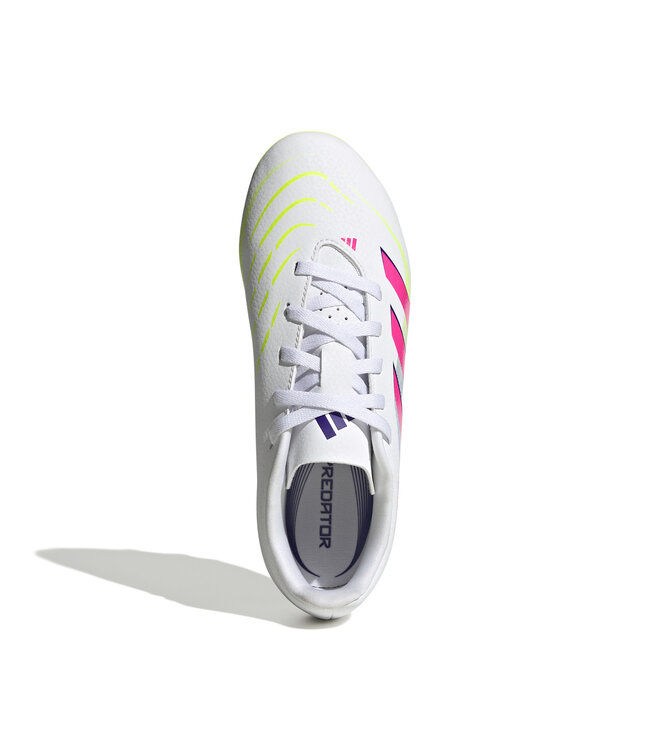 Adidas Predator Club 25 FG/MG Jr (White/Lime/Pink)