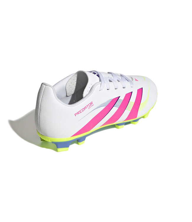Adidas Predator Club 25 FG/MG Jr (White/Lime/Pink)