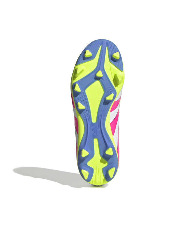 Adidas Predator Club 25 FG/MG Jr (White/Lime/Pink)