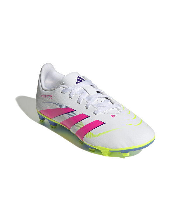Adidas Predator Club 25 FG/MG Jr (White/Lime/Pink)