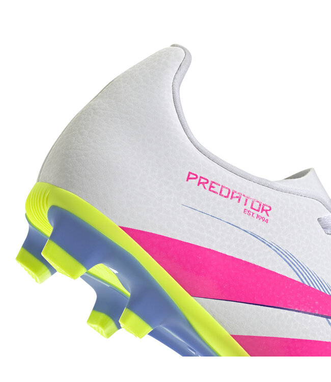 Adidas Predator Club 25 FG/MG Jr (White/Lime/Pink)