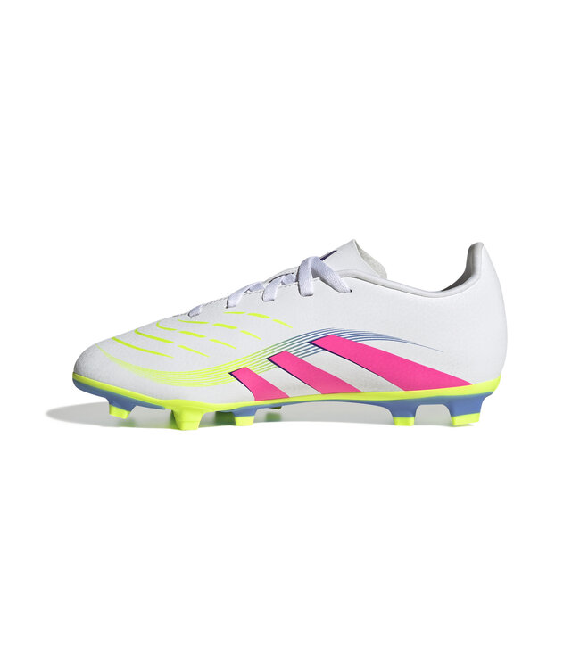 Adidas Predator Club 25 FG/MG Jr (White/Lime/Pink)